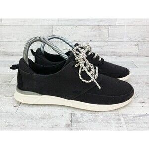 Reef Rover Low LX Black Canvas Sneakers Shoes Lace Up US Women’s Size 6.5